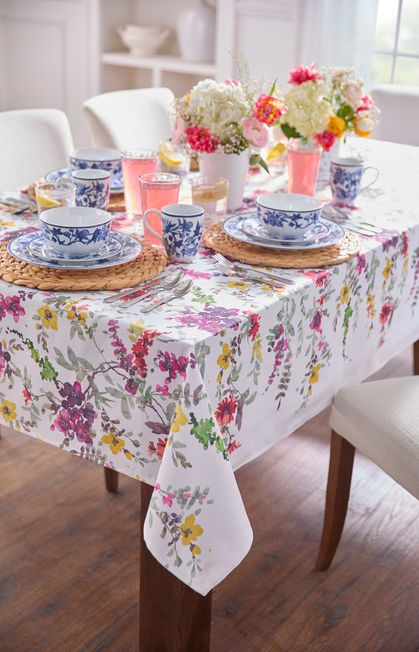 60" x 84" Floral Cascade Table Linens image number 2