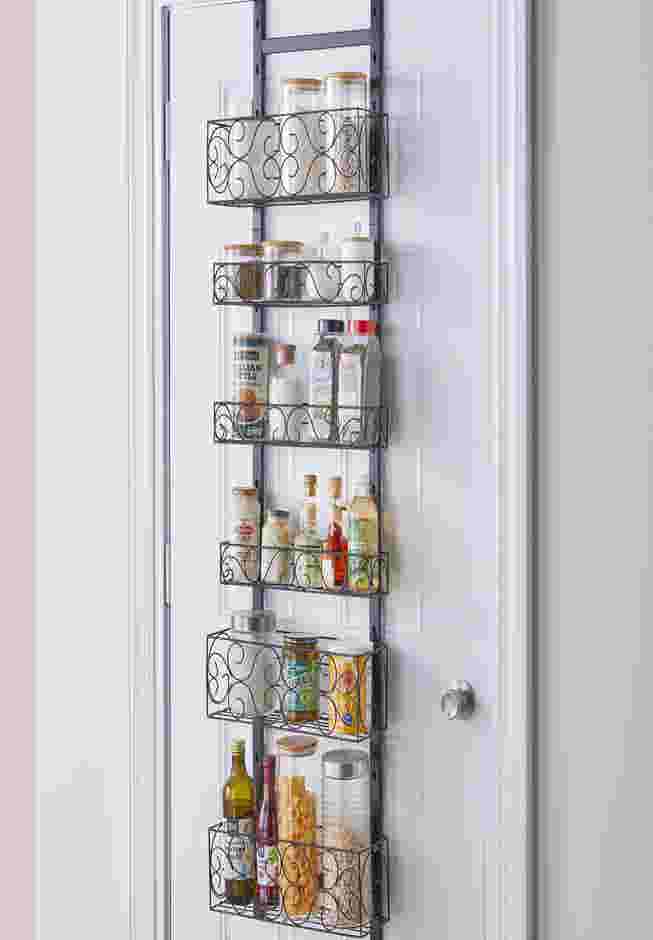 Scroll 6-Tier Over-The-Door Pantry Organizer image number 0