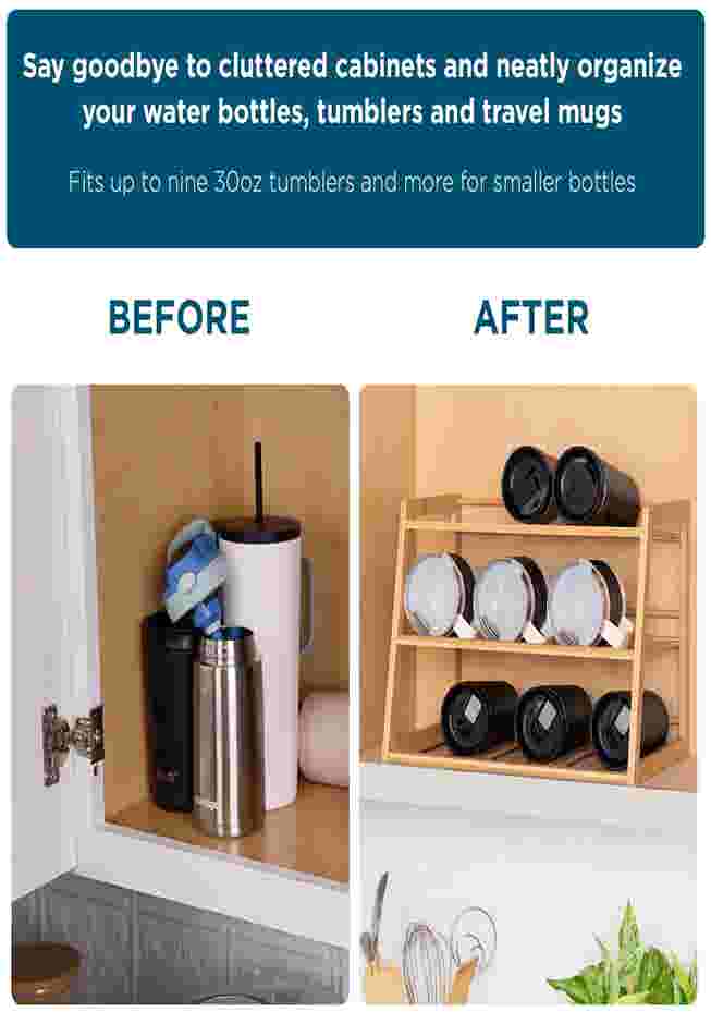3-Tier Water Bottle Organizer image number 3
