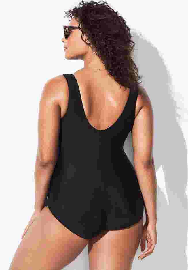 Sarong Front One Piece Swimsuit image number 1