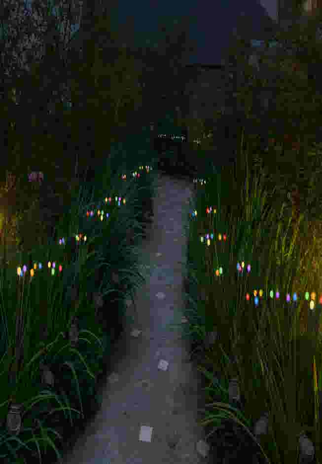 Multi Color Solar Swaying Stake Light, Set of 2 image number 3