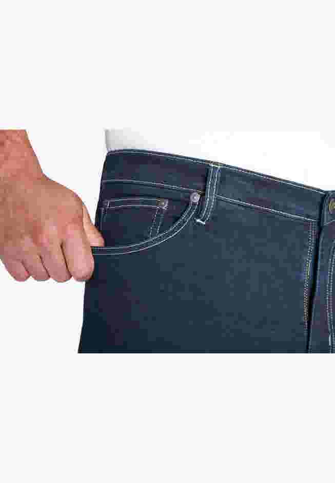Straight-Fit Stretch 5-Pocket Jeans image number 3