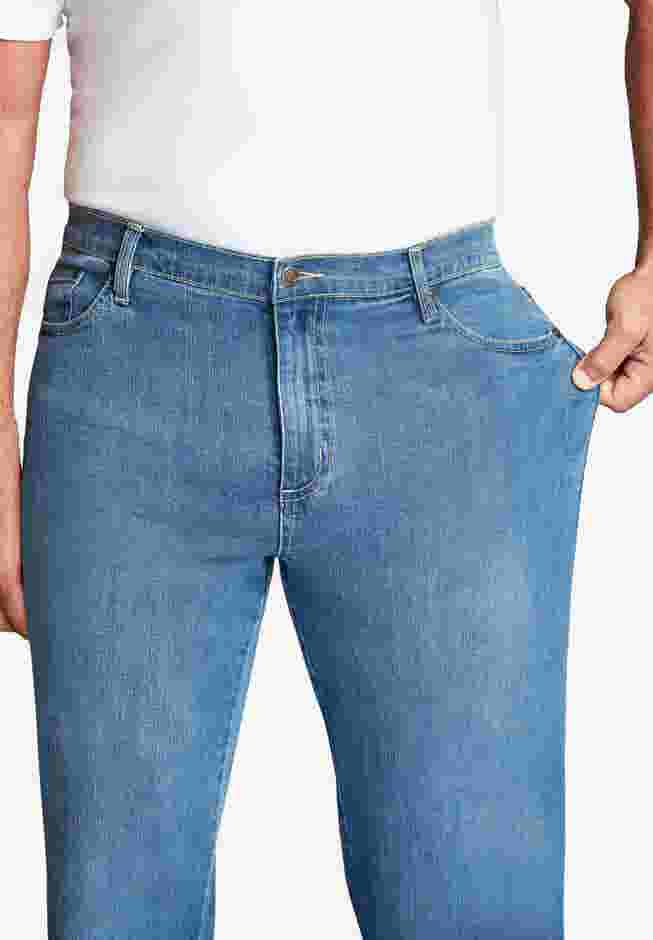 Straight-Fit Stretch 5-Pocket Jeans image number 5