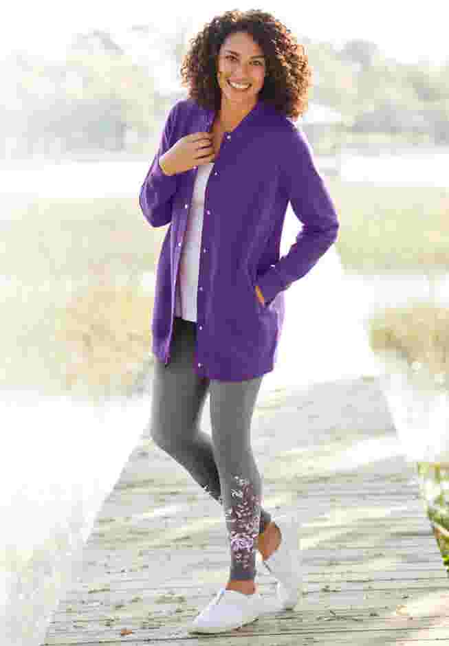 Fleece Baseball Jacket image number 3