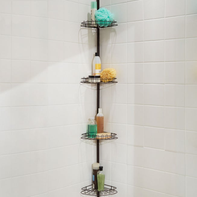 4-Tier Corner Shower Shelf image number 0