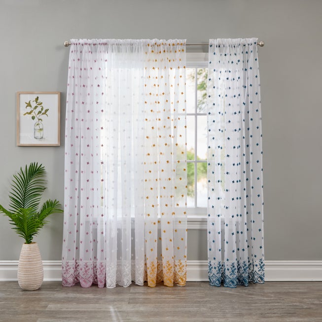 Embroidered Voile Panel image number 1