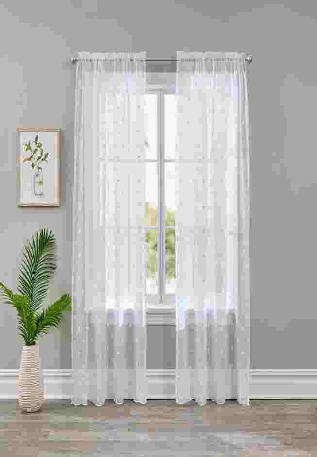 Embroidered Voile Panel image number 0