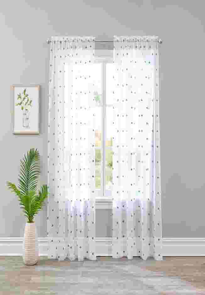 Embroidered Voile Panel image number 0