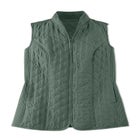 Zip-Front Quilted Vest image number null