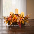 Pre-Lit Harvest Daisy Candleholder Centerpiece image number null