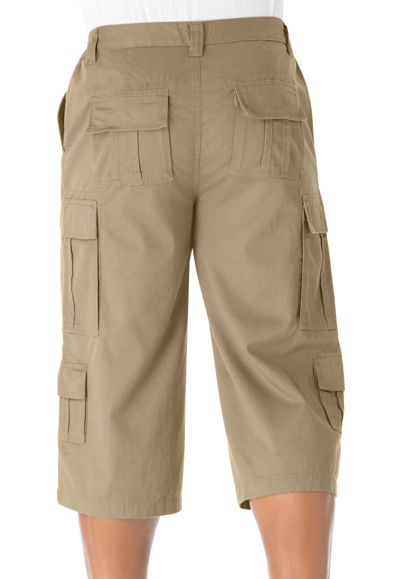 17" Side Elastic Cargo Shorts image number 1