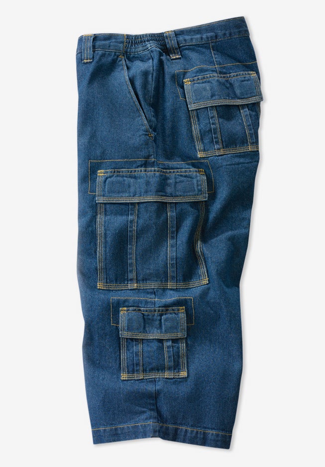 17" Side Elastic Cargo Shorts image number 3