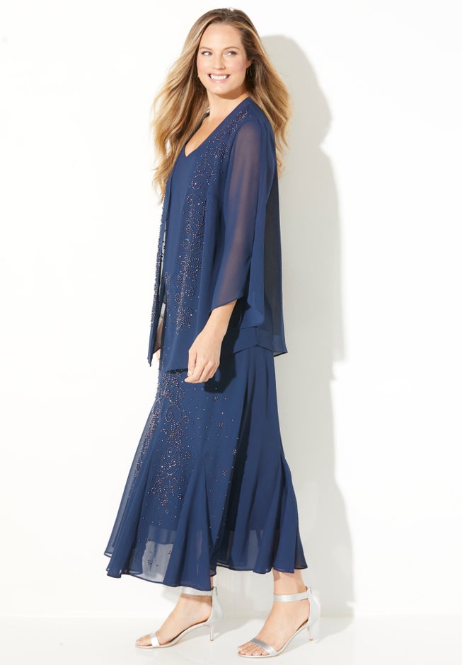 masquerade beaded dress set Masquerade Beaded Dress Set