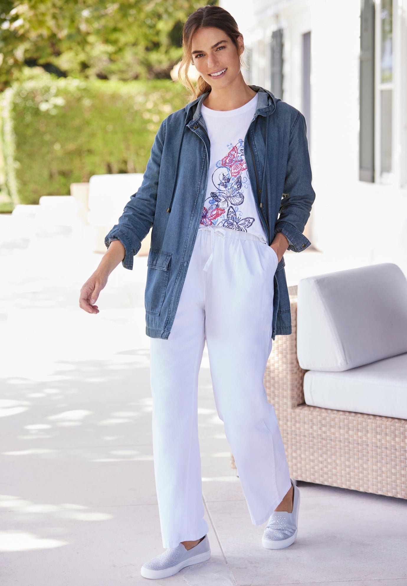 Lightweight Utility Hoodie Jacket image number 6