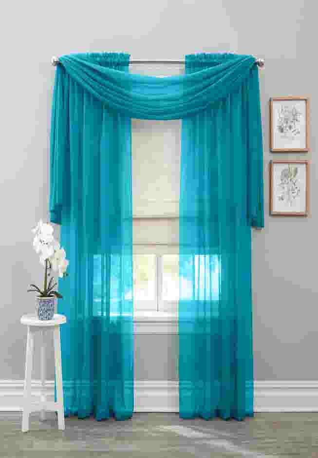 BH Studio Sheer Voile Rod-Pocket Panel Pair image number 1