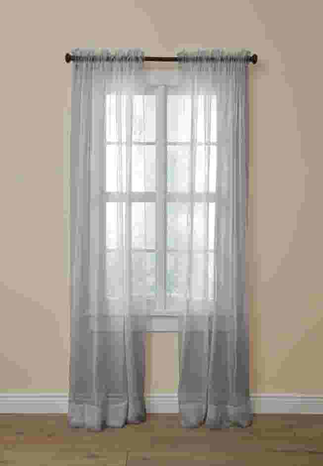 BH Studio Sheer Voile Rod-Pocket Panel Pair image number 0