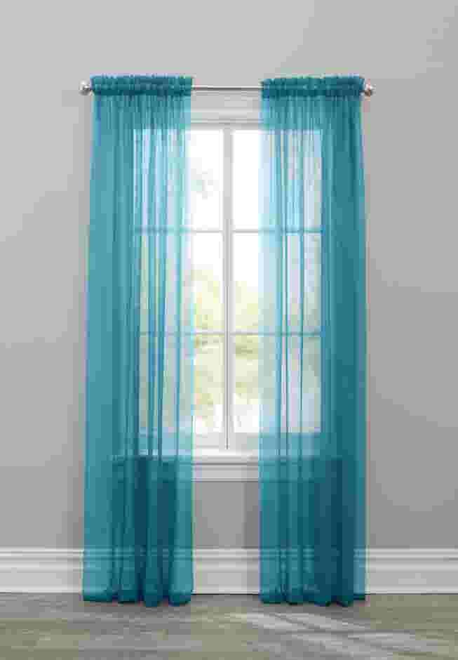 BH Studio Sheer Voile Rod-Pocket Panels, Set of 2 image number 0