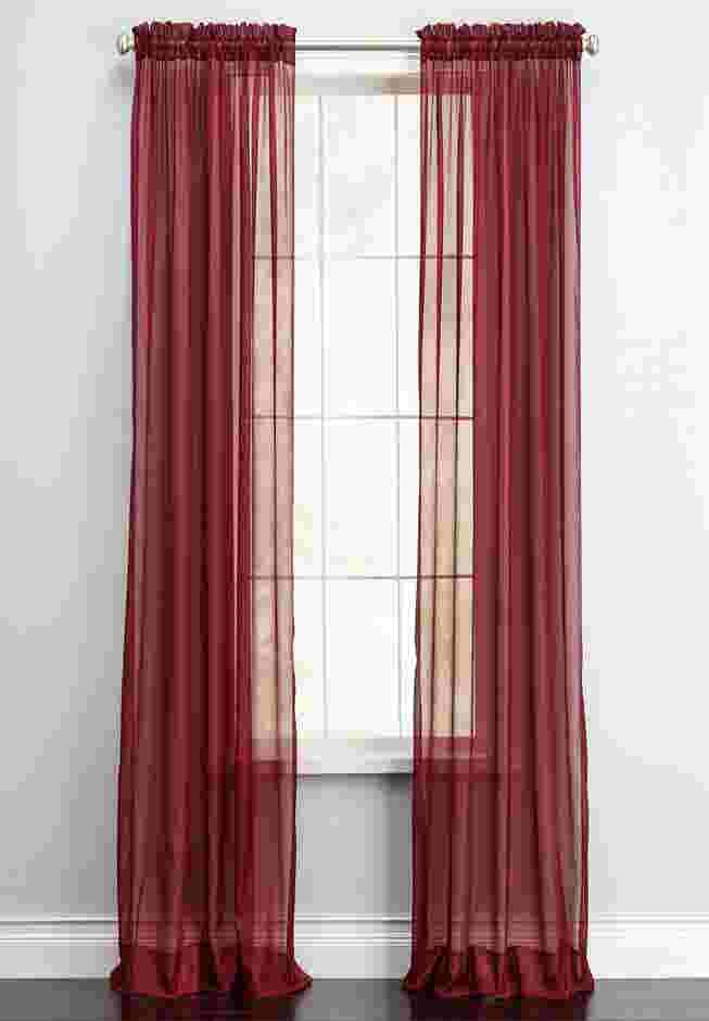 BH Studio Sheer Voile Rod-Pocket Panel Pair image number 0