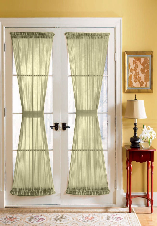 BH Studio Sheer Voile Door Panel With Tiebacks image number 0