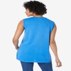 Perfect Cotton Sleeveless Crewneck image number null