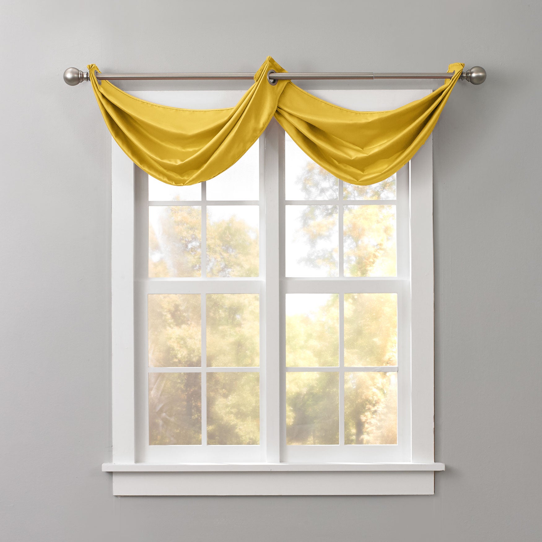 BH Studio Room-Darkening Waterfall Grommet Valance image number 0