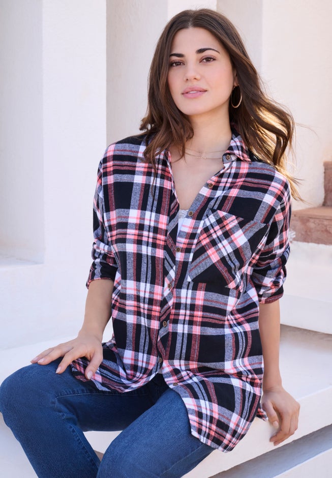 Plaid Flannel Tunic image number 3