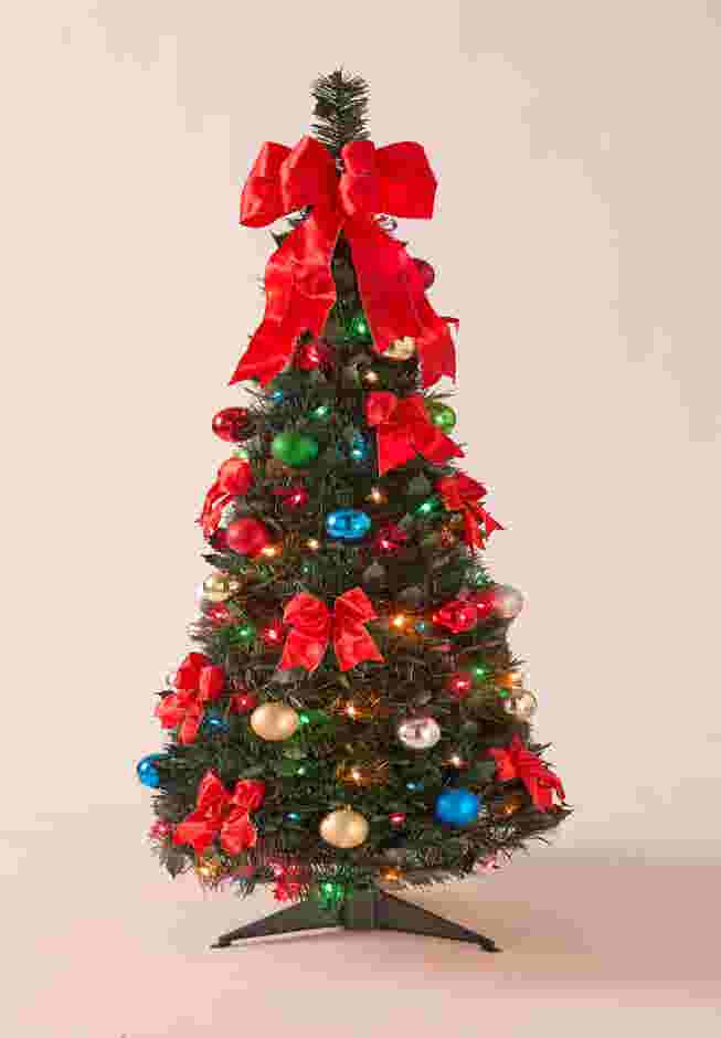 Fully Decorated Pre-Lit 4½' Pop-Up Christmas Tree image number 0