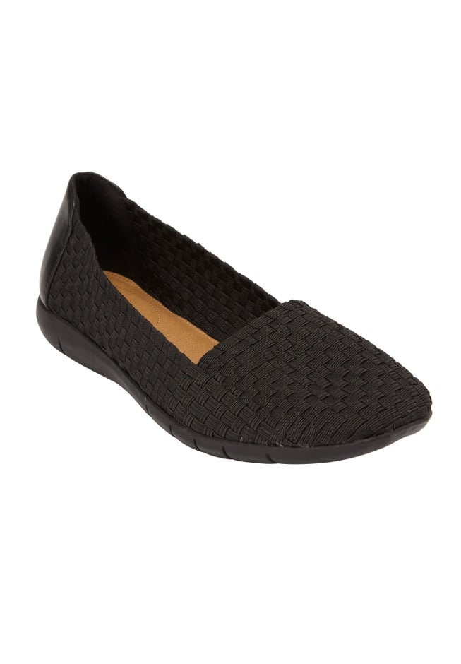 The Bethany Stretch Woven Slip On Flat image number 1