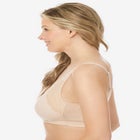 Wireless Front-Close Cotton Comfort Bra image number null