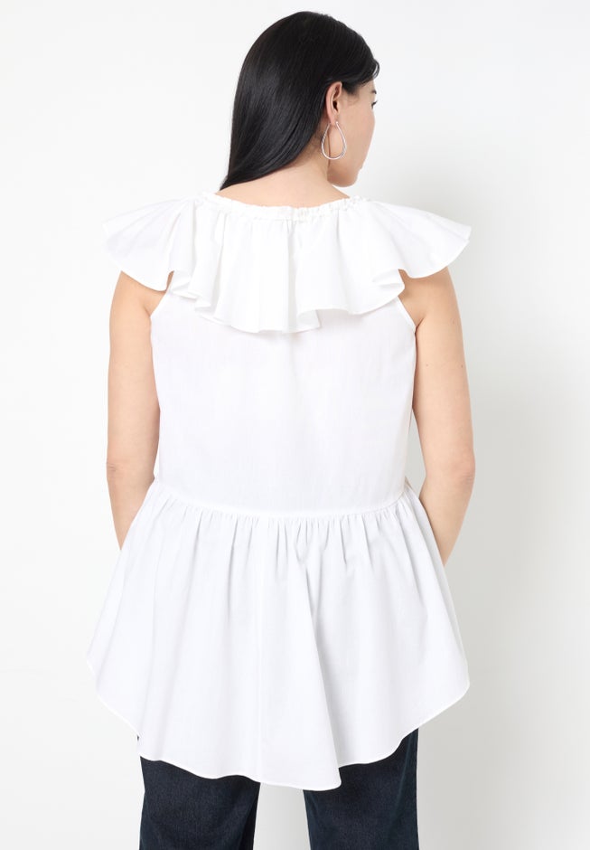 Ruffled Peplum Top image number 1