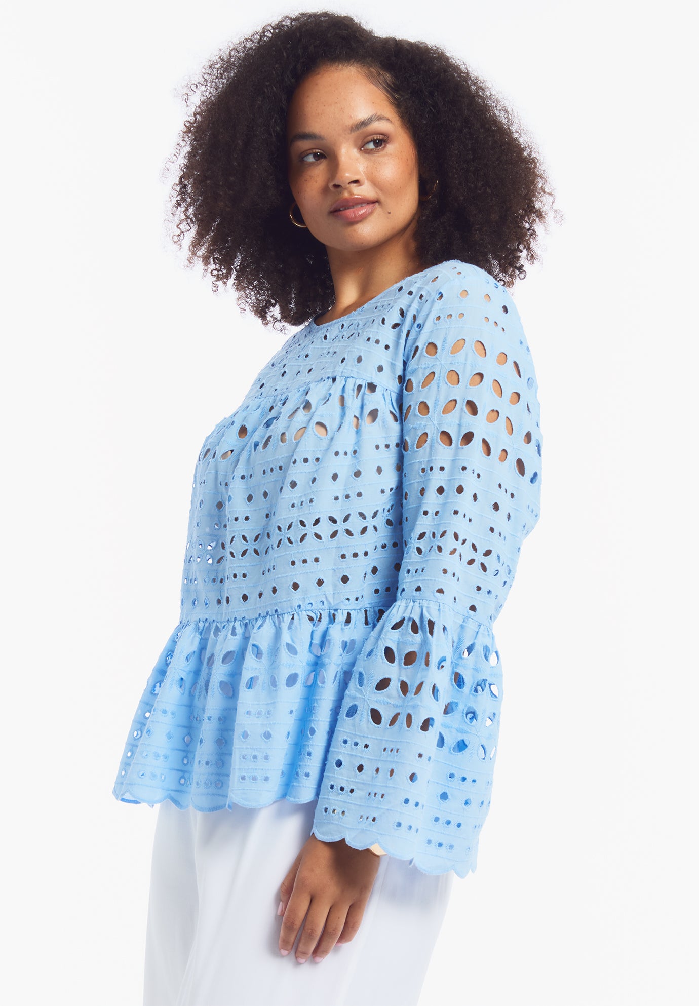 Flounce Peplum Top image number 2