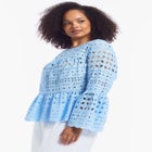 Flounce Peplum Top image number null