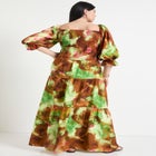 Off-The-Shoulder Smocked Cropped Top image number null