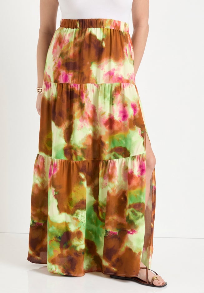 High-Slit Maxi Skirt image number 3