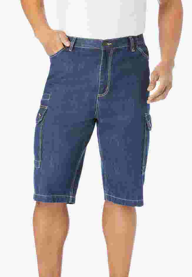 Denim Cargo Shorts image number 0