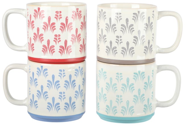 Palmridge 15 oz. Stackable Mugs, Set of 4 image number null