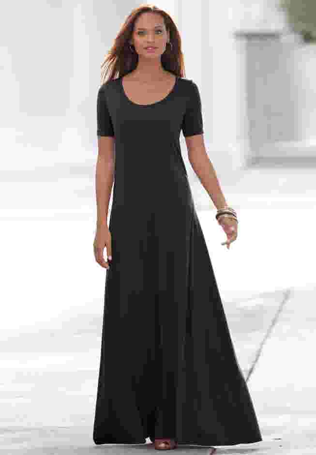 Stretch Cotton T-Shirt Maxi Dress image number 3