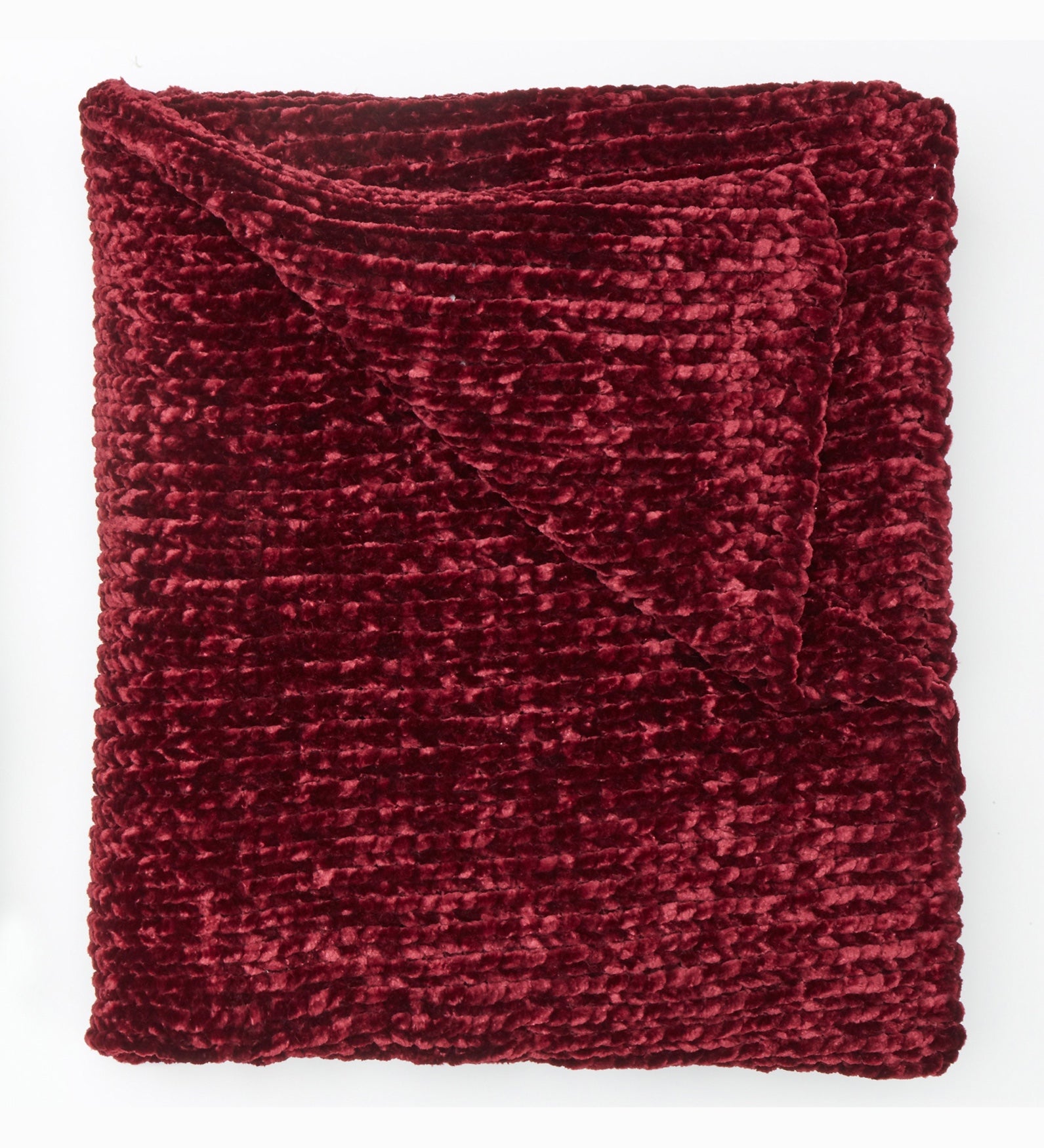 Chenille Knitted Throw Blanket image number 0