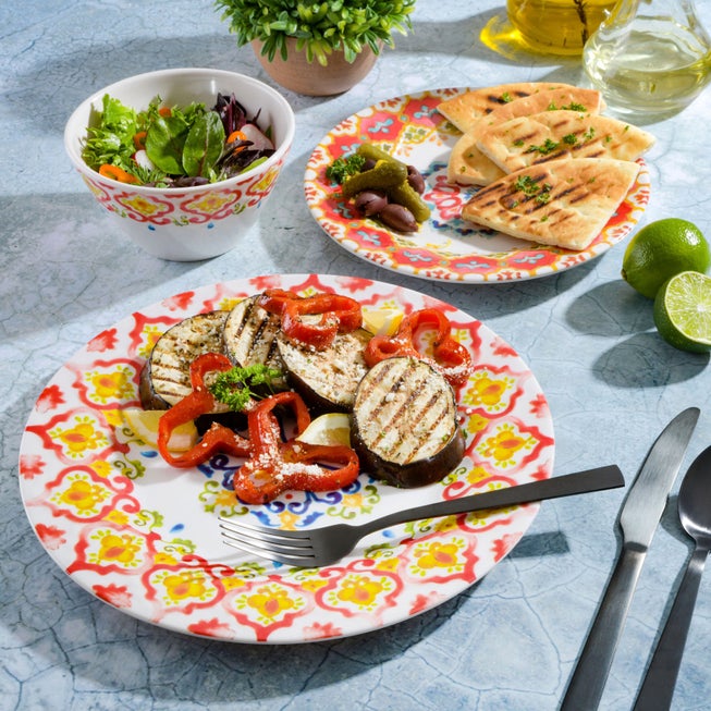 12-Pc. Tamayo Melamine Dinnerware Set image number null