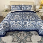 Blue Porcelain 3-Pc. Bedspread Set image number null