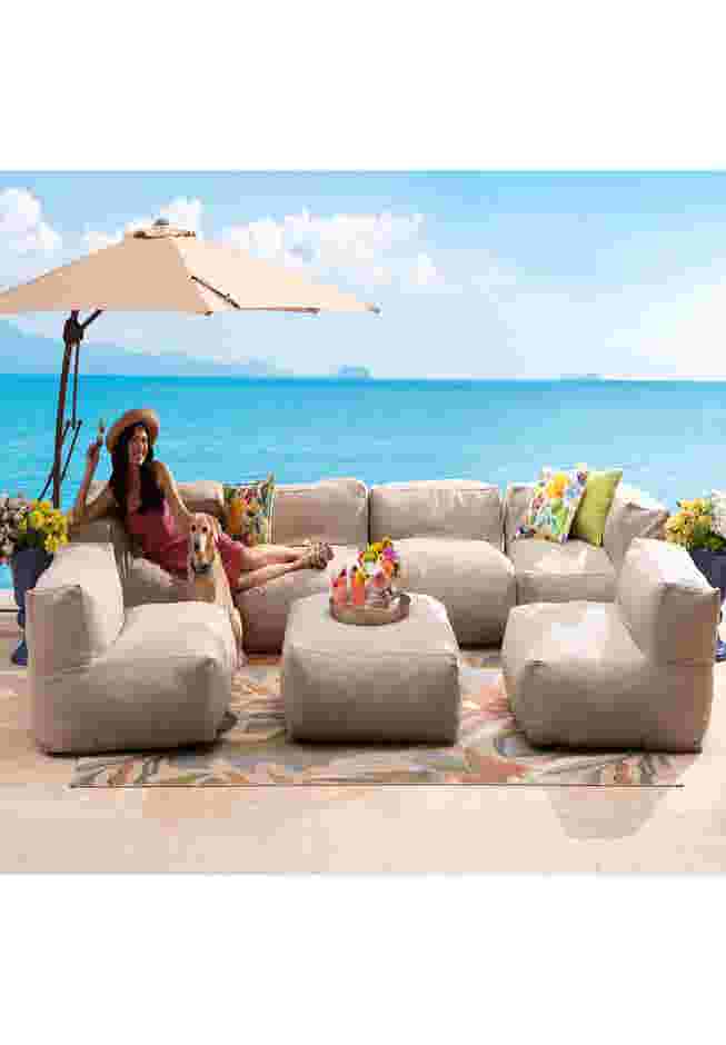 Indoor/Outdoor Santorini Modular Corner Patio Chair image number 3