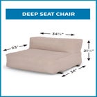 Indoor/Outdoor Santorini Modular Single Deep Seat Chair image number null