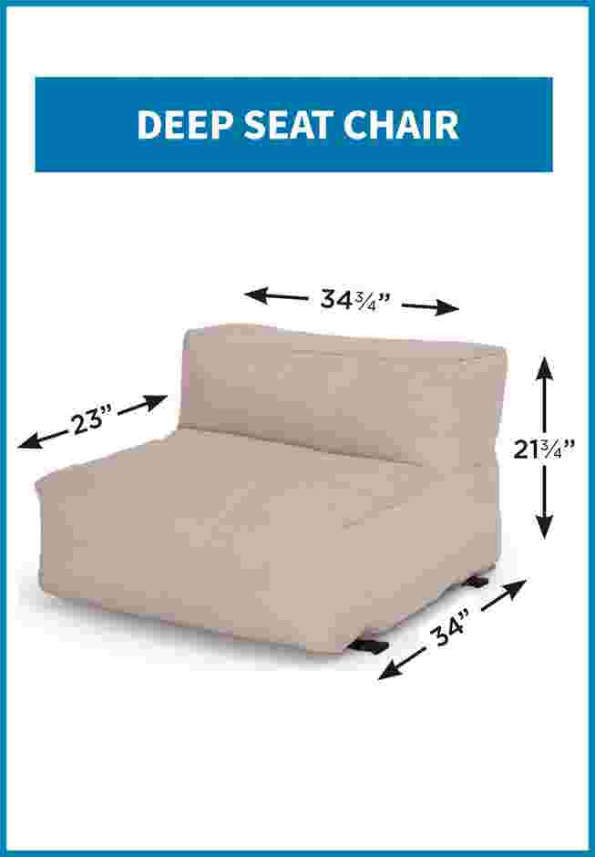 Indoor/Outdoor Santorini Modular Single Deep Seat Chair image number 8
