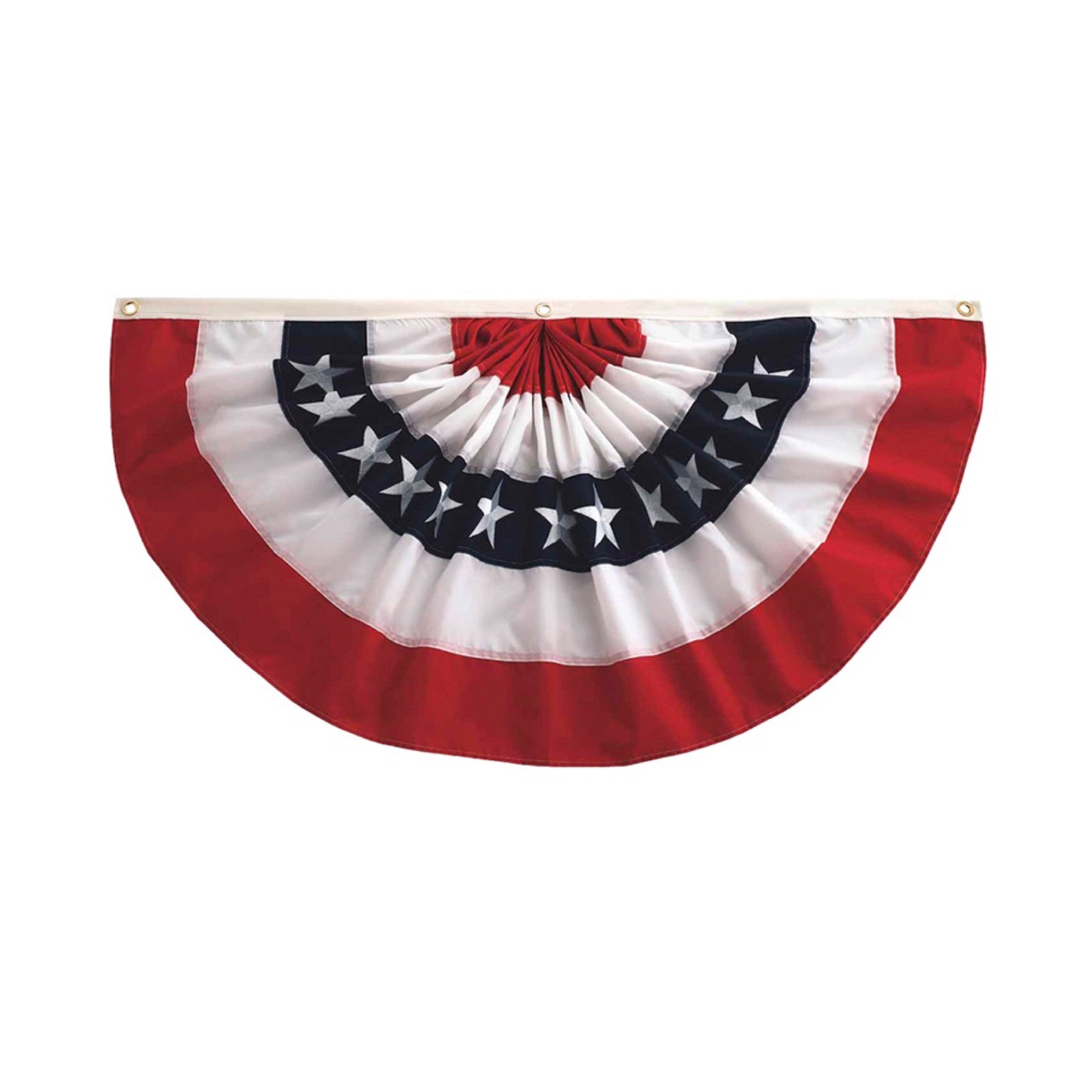 Pleated Patriotic Bunting Fan image number 2