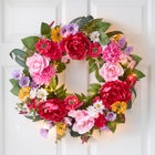 24" Pre-Lit Mia Spring Wreath image number null