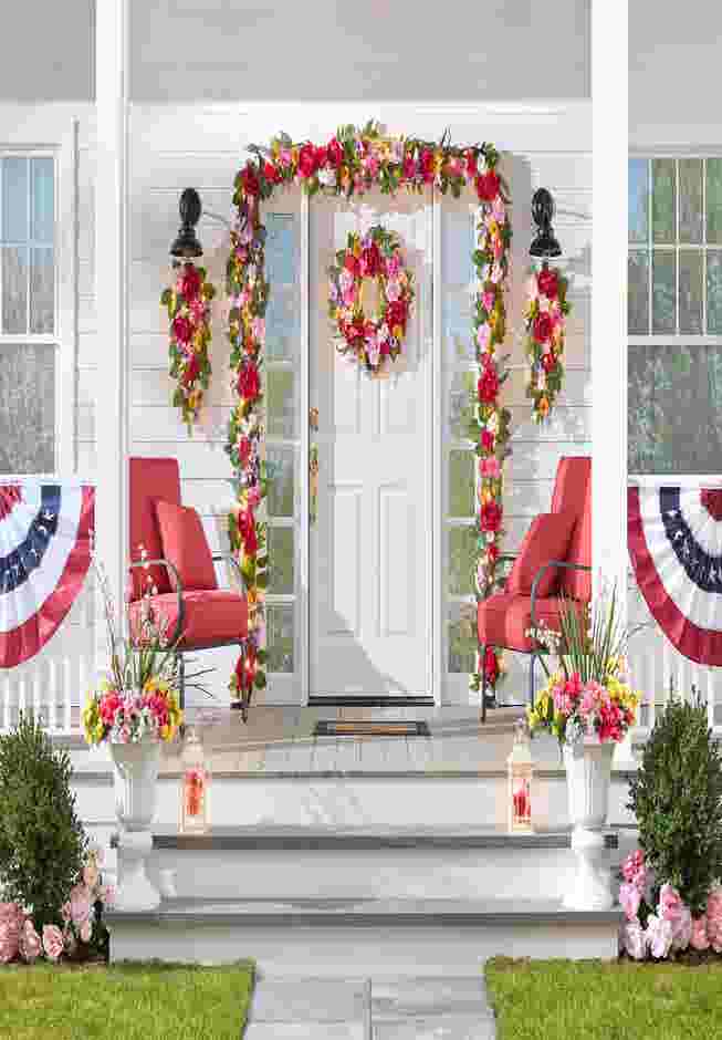 24" Pre-Lit Mia Spring Wreath image number 3