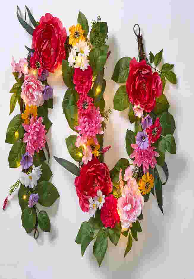 6’ Pre-Lit Mia Spring Garland image number 4