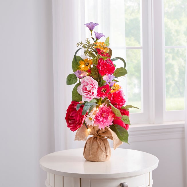 24"H Pre-Lit Mia Spring Tabletop Tree image number null