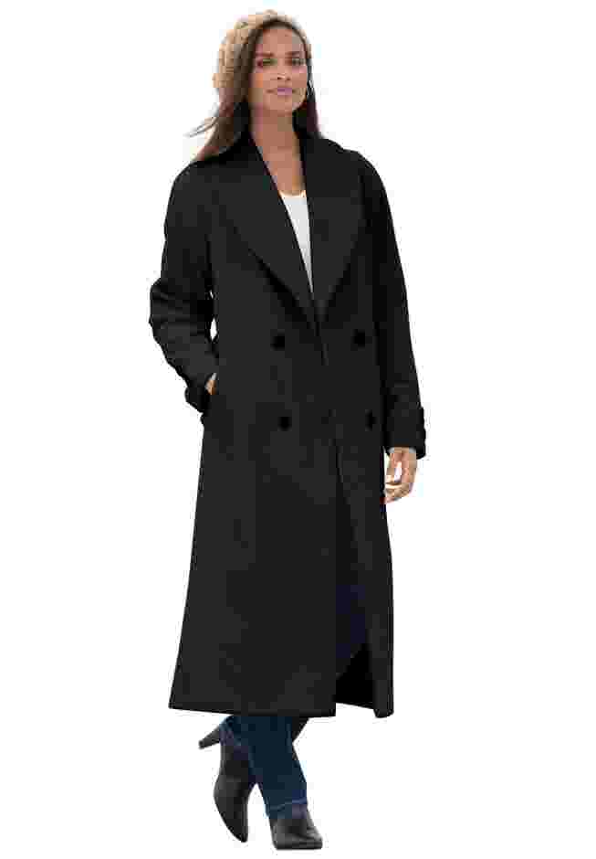 Long Shawl Collar Wool Coat image number 0