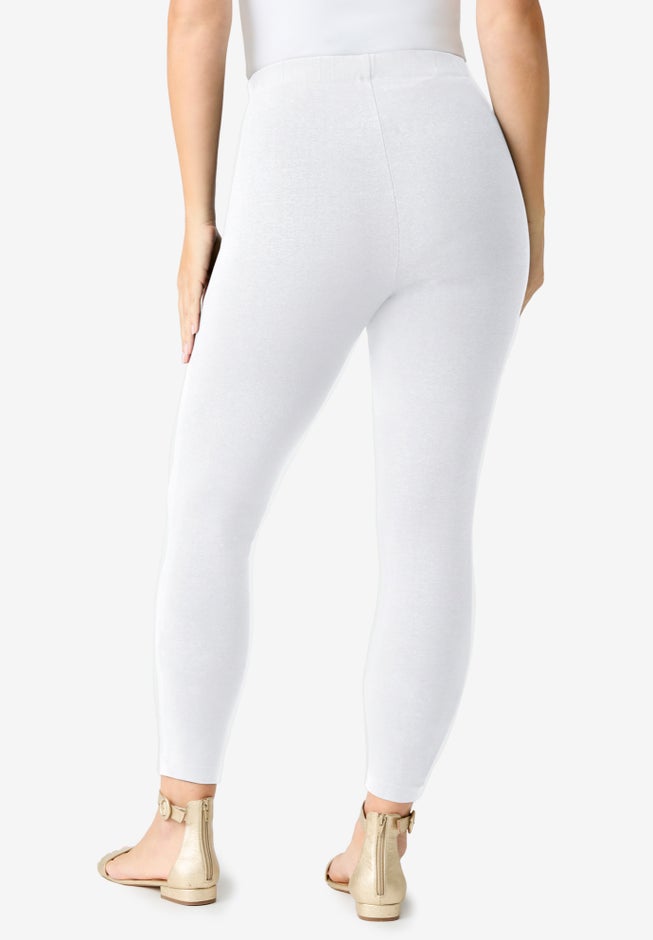 Plus Size Ankle Length Essential Stretch Legging image number 1